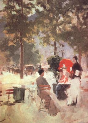 Konstantin Korovin Paris Cafe (nn02) France oil painting art